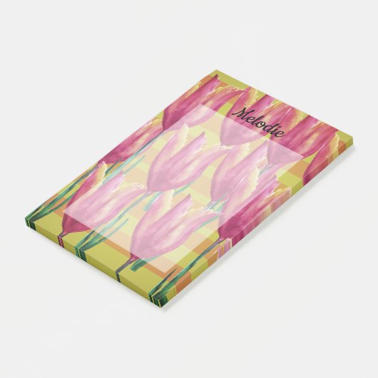 Tulpen en lijnen Post-It Notities Post-it® Notes (Schuin)