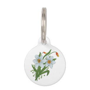 Tulpen en Narcissen Bloemen Huisdierpenning