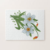Tulpen en narcissen Bloemen Legpuzzel (Horizontaal)