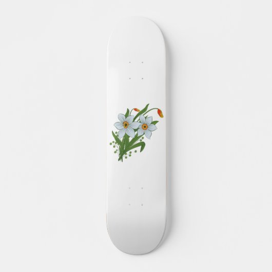 Tulpen en Narcissen Bloemen Persoonlijk Skateboard (Voorkant)