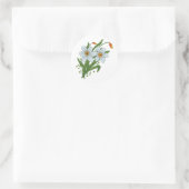Tulpen en Narcissen Bloemen Ronde Sticker (Tas)