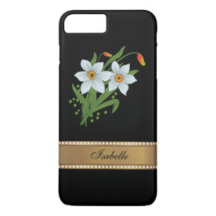 Tulpen en narcissen Gouden gepersonaliseerde naam Case-Mate iPhone Case