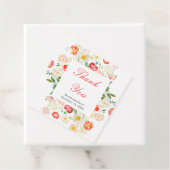 Tulpen en narcissen lente bruiloft bedankjes labels (In situ)