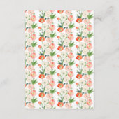 Tulpen en narcissen lente bruiloft informatiekaartje (Achterkant)