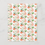 Tulpen en narcissen lente bruiloft informatiekaartje (Achterkant)