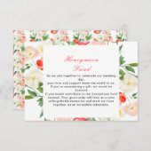 Tulpen en narcissen lente bruiloft informatiekaartje (Voorkant / Achterkant)