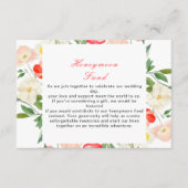 Tulpen en narcissen lente bruiloft informatiekaartje (Voorkant)