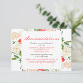 Tulpen en narcissen lente bruiloft informatiekaartje (Staand voorkant)