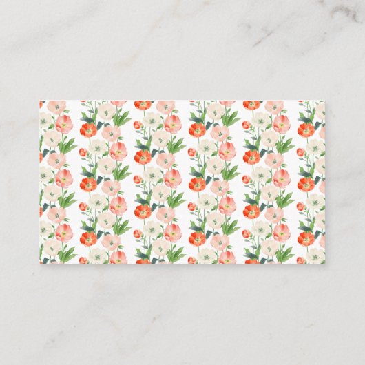 Tulpen en narcissen lente bruiloft informatiekaartje (Achterkant)