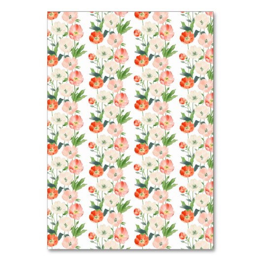 Tulpen en narcissen lente bruiloft kaart (Achterkant)