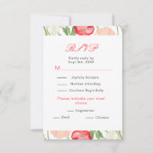 Tulpen en narcissen lente bruiloft RSVP kaartje (Voorkant)