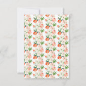 Tulpen en narcissen lente bruiloft RSVP kaartje (Achterkant)