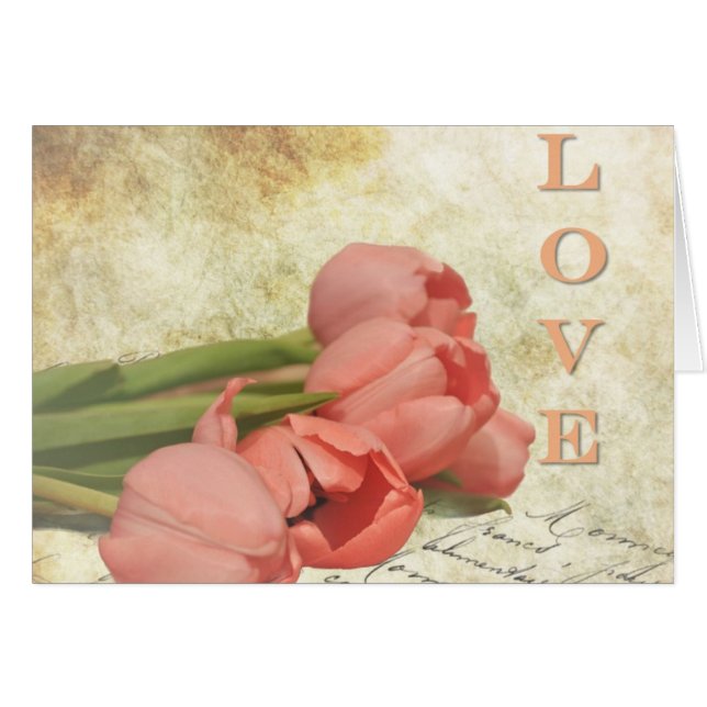 Tulpen en oude brief (Voorkant Horizontaal)