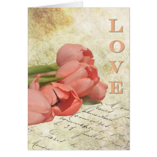 Tulpen en oude brief (Voorkant)