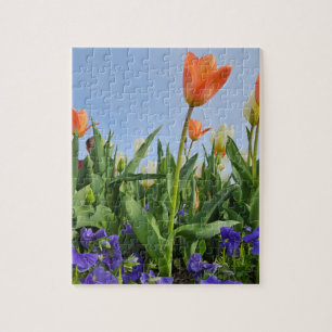 Tulpen en Pansies Legpuzzel