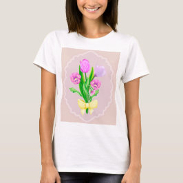 Tulpen en pansies t-shirt