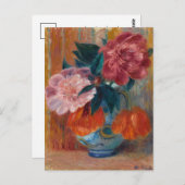 Tulpen en pioenen | William James Glackens Briefkaart (Voorkant / Achterkant)