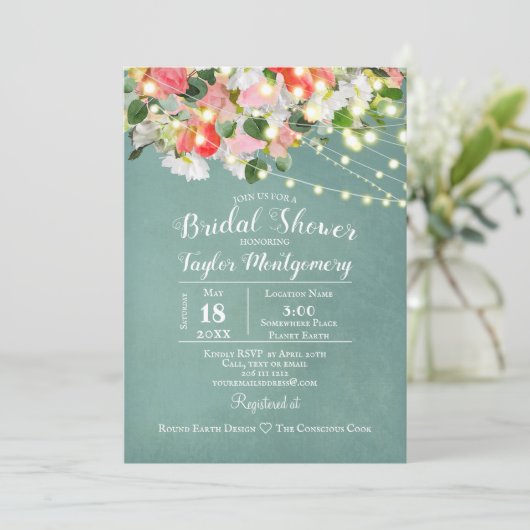 Tulpen en Rozen van de lente | BLAUWGROEN VRIJGEZE Kaart (Staand voorkant)