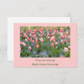 Tulpen en 'Vergeet-mij-Nots'-cadeaubon (Voorkant / Achterkant)