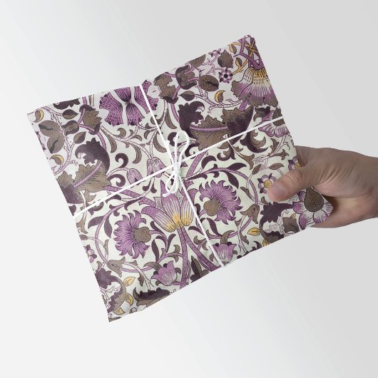 Tulpen en wilde bloemen William Morris Tissuepapier