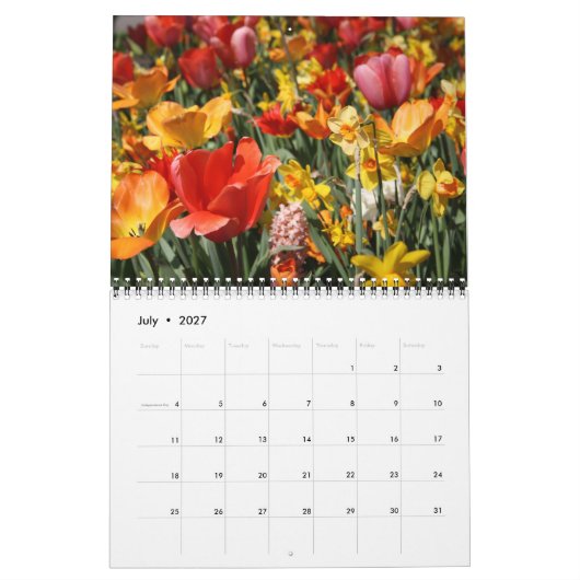 Tulpen en windmolens kalender (Jul 2027)