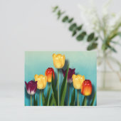 tulpen feestdagenkaart (Staand voorkant)
