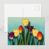 tulpen feestdagenkaart (Voorkant / Achterkant)