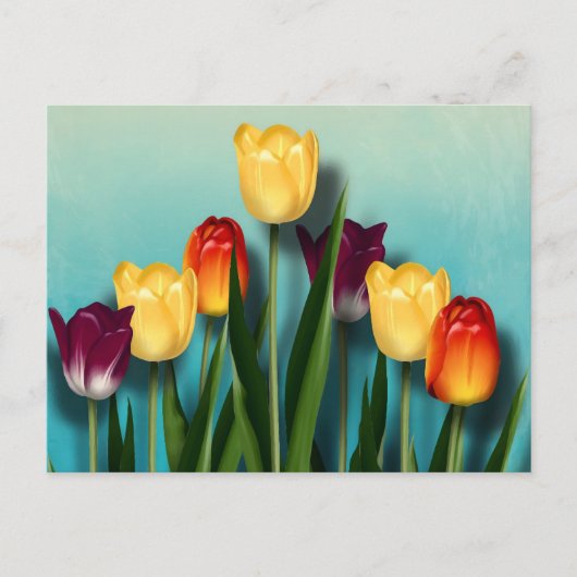 tulpen feestdagenkaart (Voorkant)