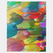 Tulpen Fleece Deken (Voorkant)