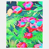 Tulpen fleece deken (Voorkant)