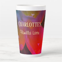 Tulpen Floral Naam en Favoriete Latte Mok