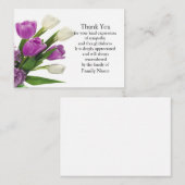 Tulpen  Flower Thank You Card Notitiekaartje (Voorkant / Achterkant)