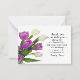 Tulpen  Flower Thank You Card Notitiekaartje