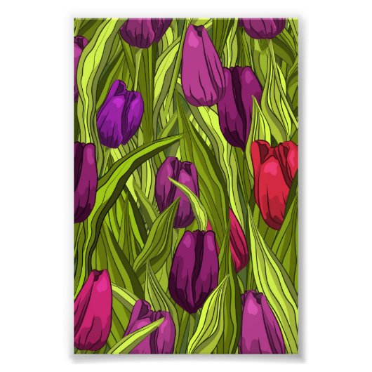 Tulpen Foto Afdruk (Voorkant)