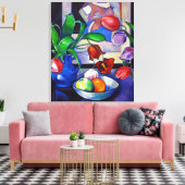 Tulpen & Fruit - Canvas Print (Insitu (Woonkamer))
