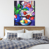 Tulpen & Fruit - Canvas Print (Insitu (Slaapkamer))