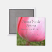 Tulpen- Geboorte Aankondiging Magneet (Voorkant / Achterkant)