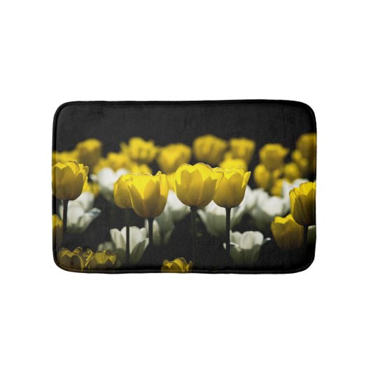 Tulpen geel en wit badmat (Voorkant)