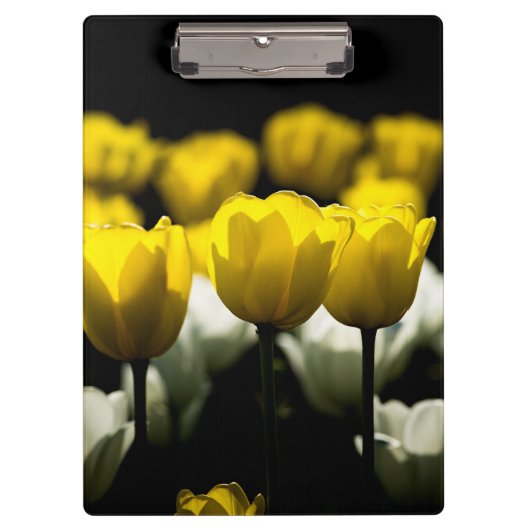 Tulpen geel en wit klembord (Voorkant)