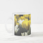 Tulpen geel en wit matglas koffiemok (Links)