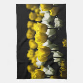 Tulpen geel en wit theedoek (Verticaal)