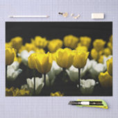 Tulpen geel en wit tissuepapier (Craft)