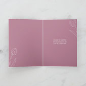 Tulpen Gelukkige Verjaardag aangepaste tekst elke  Kaart (Binnen)