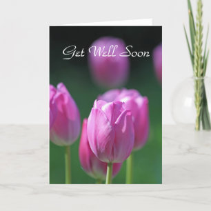 Tulpen 'Get Well Soon' kaart