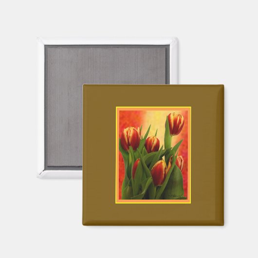 Tulpen Gibney Het MUSEUM Zazzle Gifts Magneet (Voorkant / Achterkant)