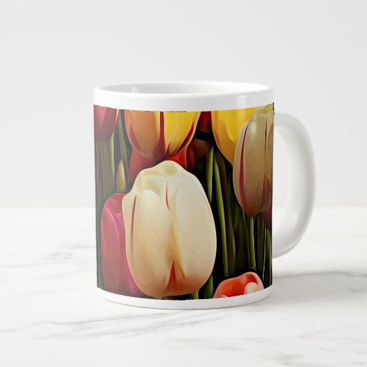 Tulpen Grote Koffiekop (Voorkant rechts)
