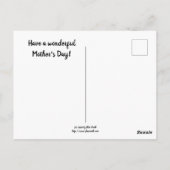 Tulpen Happy Moederdag Briefkaart (Achterkant)