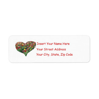 Tulpen Hart Labels