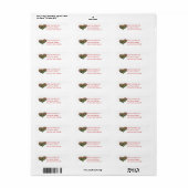 Tulpen Hart Labels (Full Sheet)