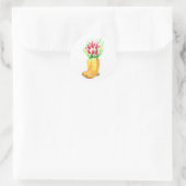 Tulpen helder op maat gemaakte sticker Floral kleu (Tas)